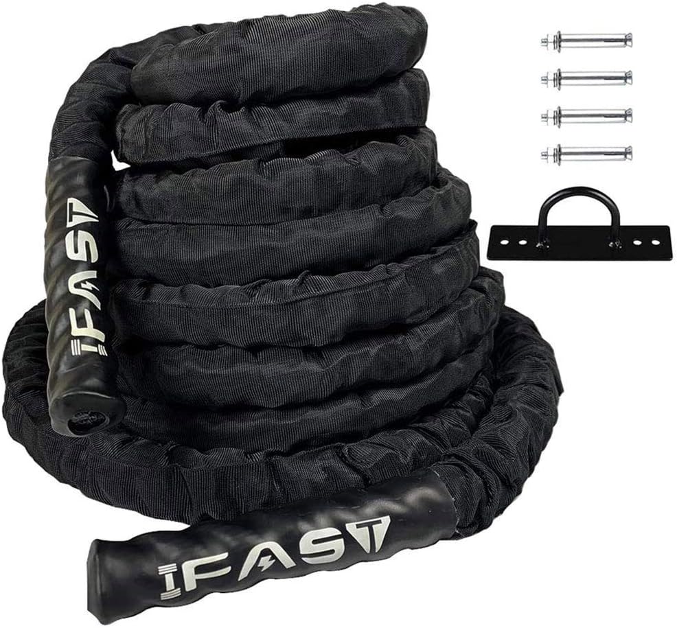 30ft Heavy Dacron Exercise Battle Rope Pack of 2 H532262