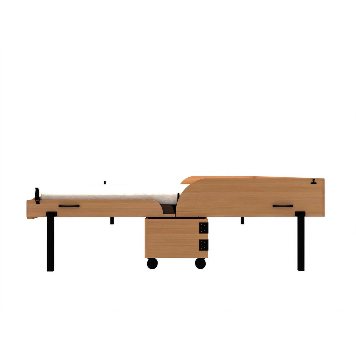 Queen Solid Wood Murphy Cabinet Bed Y43071