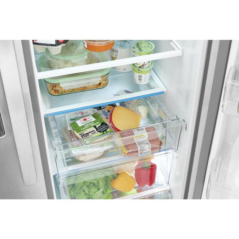 Counter Depth Side-by-Side Refrigerator in Stainless Steel W614
