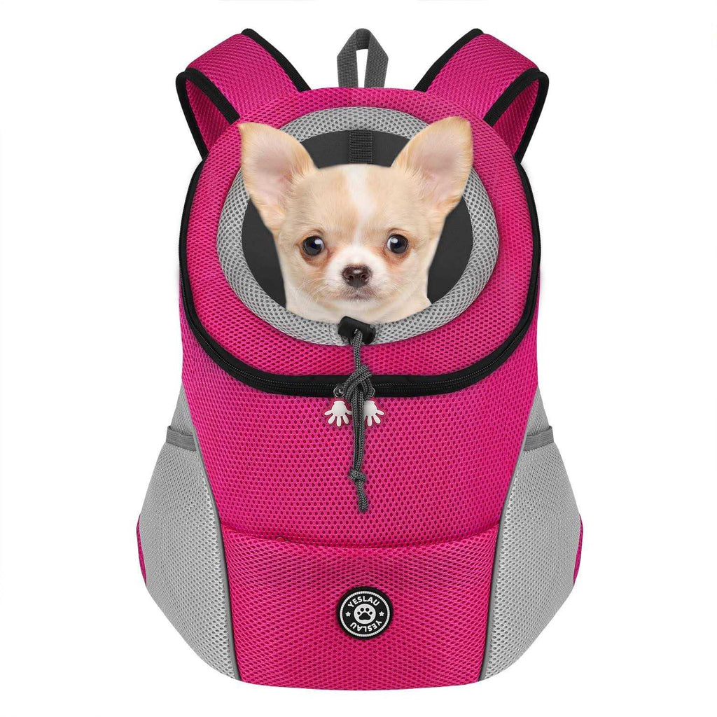 Dog Backpack Carrier Pet Carrier for Small Medium Dogs Breathable Adjustable with Reflective Strips N238