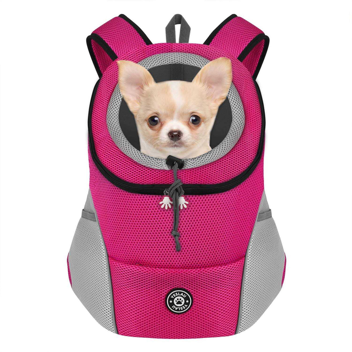 Dog Backpack Carrier Pet Carrier for Small Medium Dogs Breathable Adjustable with Reflective Strips N238