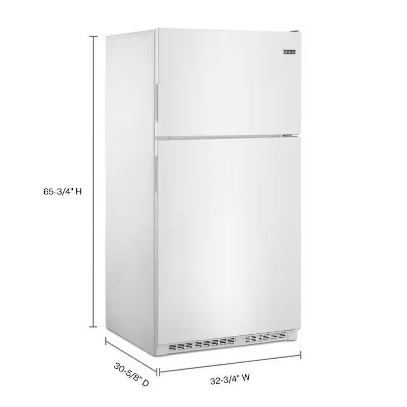 21 cu. ft. Top Freezer Refrigerator in White Y258132