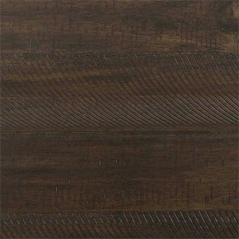 Solid Wood 7-Piece Dining Set in Warm Walnut/Taupe C6214