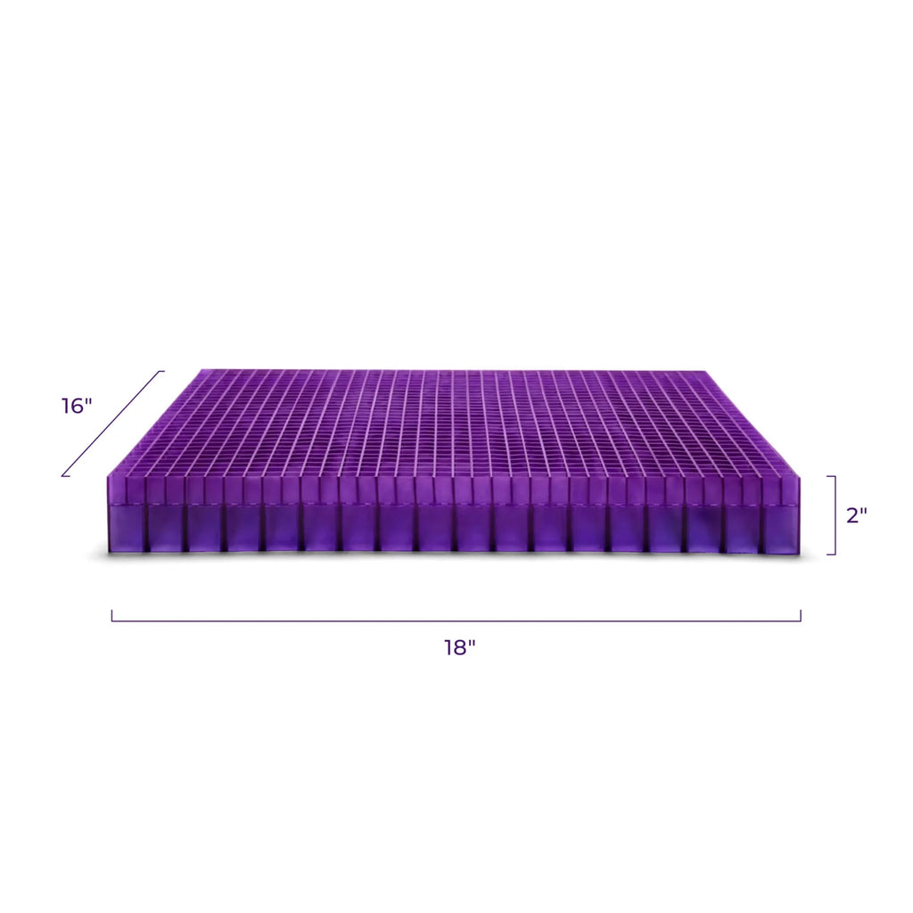 Purple Double Seat Cushion 18" x 16" GelFlex Grid A690226