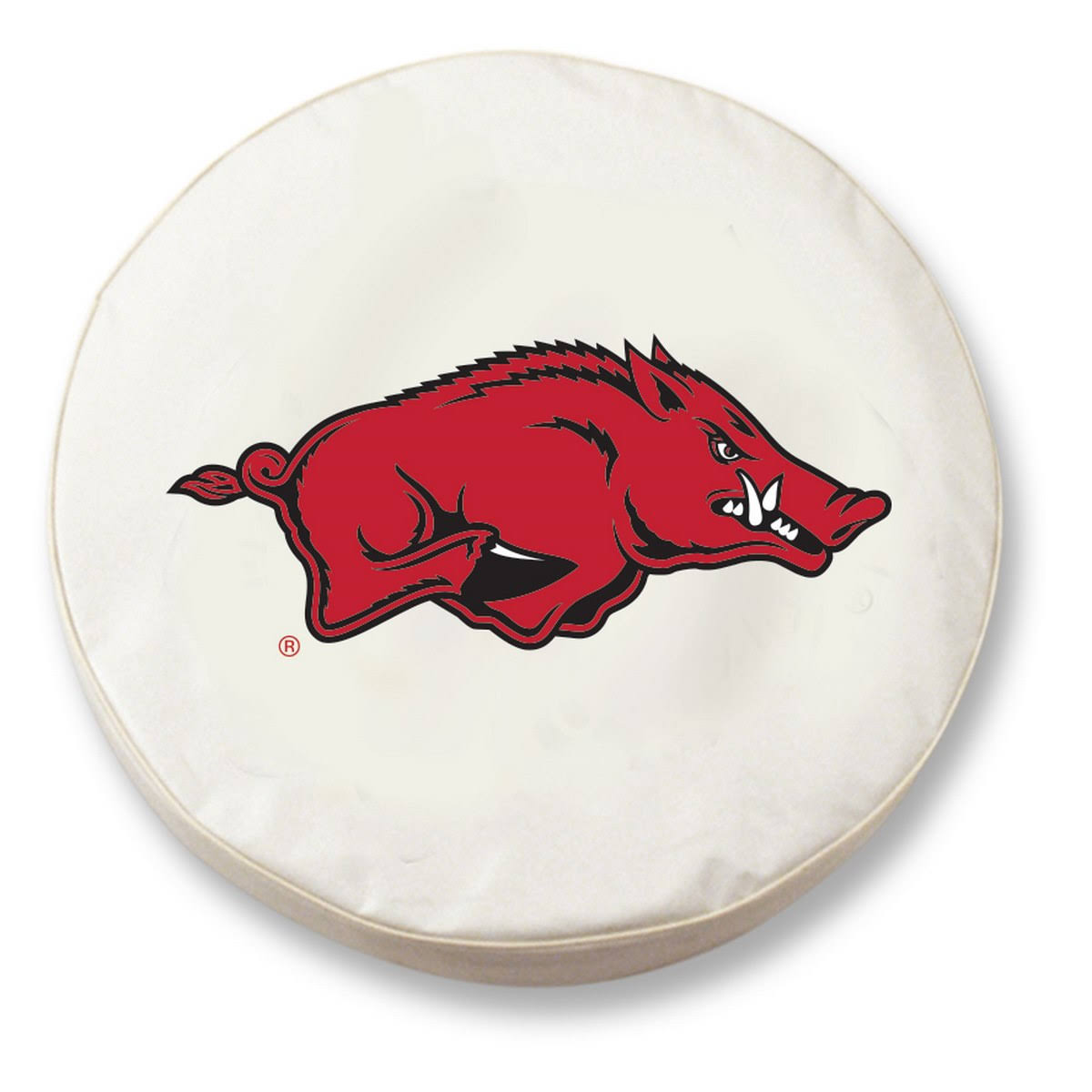White Vinyl Fitted Spare Car Tire Cover S50240