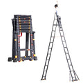 Telescoping Ladder with 2 Triangle Stabilizers, 330lbs Capacity V49462
