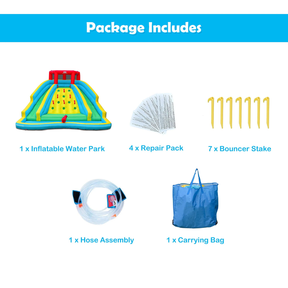Inflatable Water Slide Park Splash Pool V624
