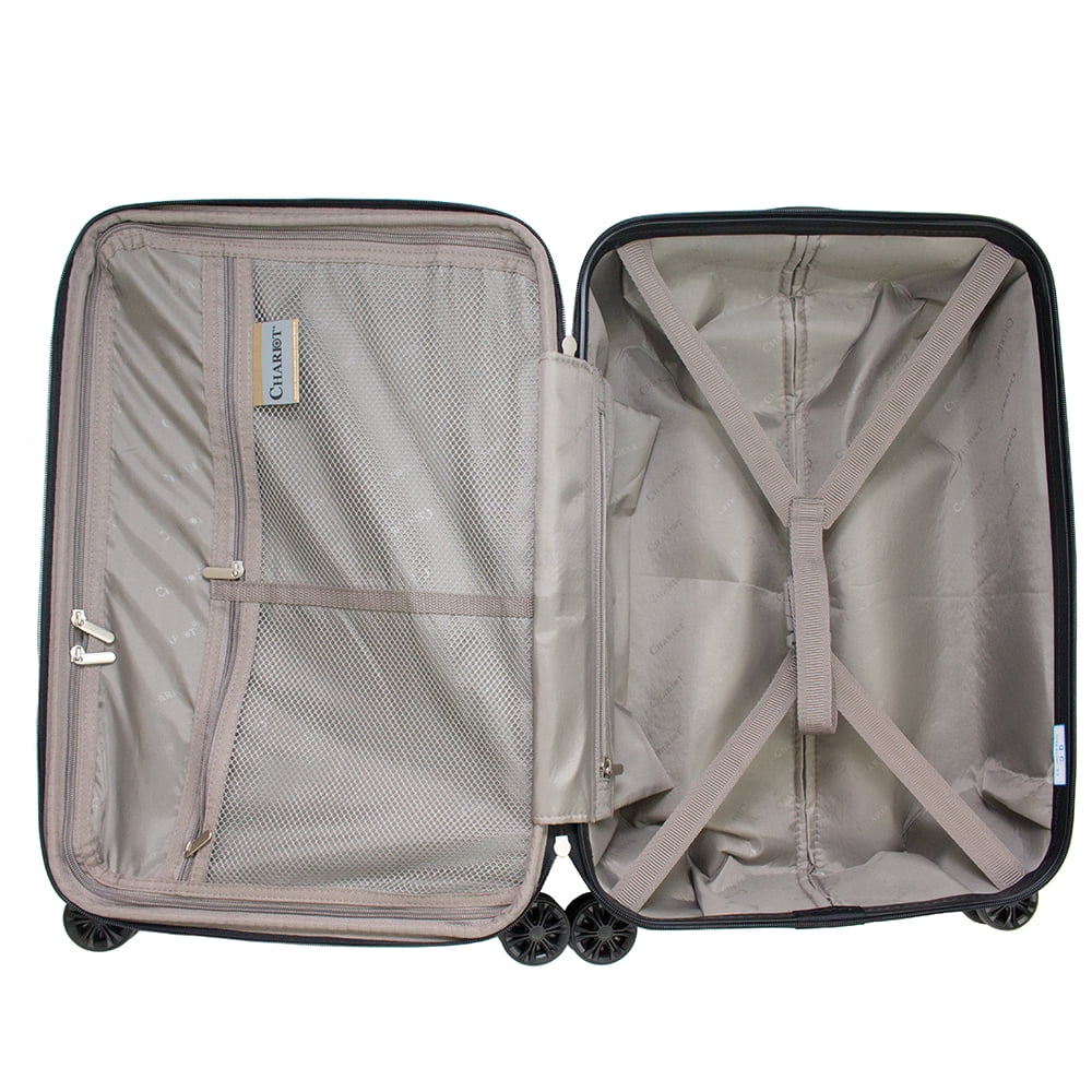 Champagne 3-Piece Expandable Lightweight Spinner Luggage Set L10426