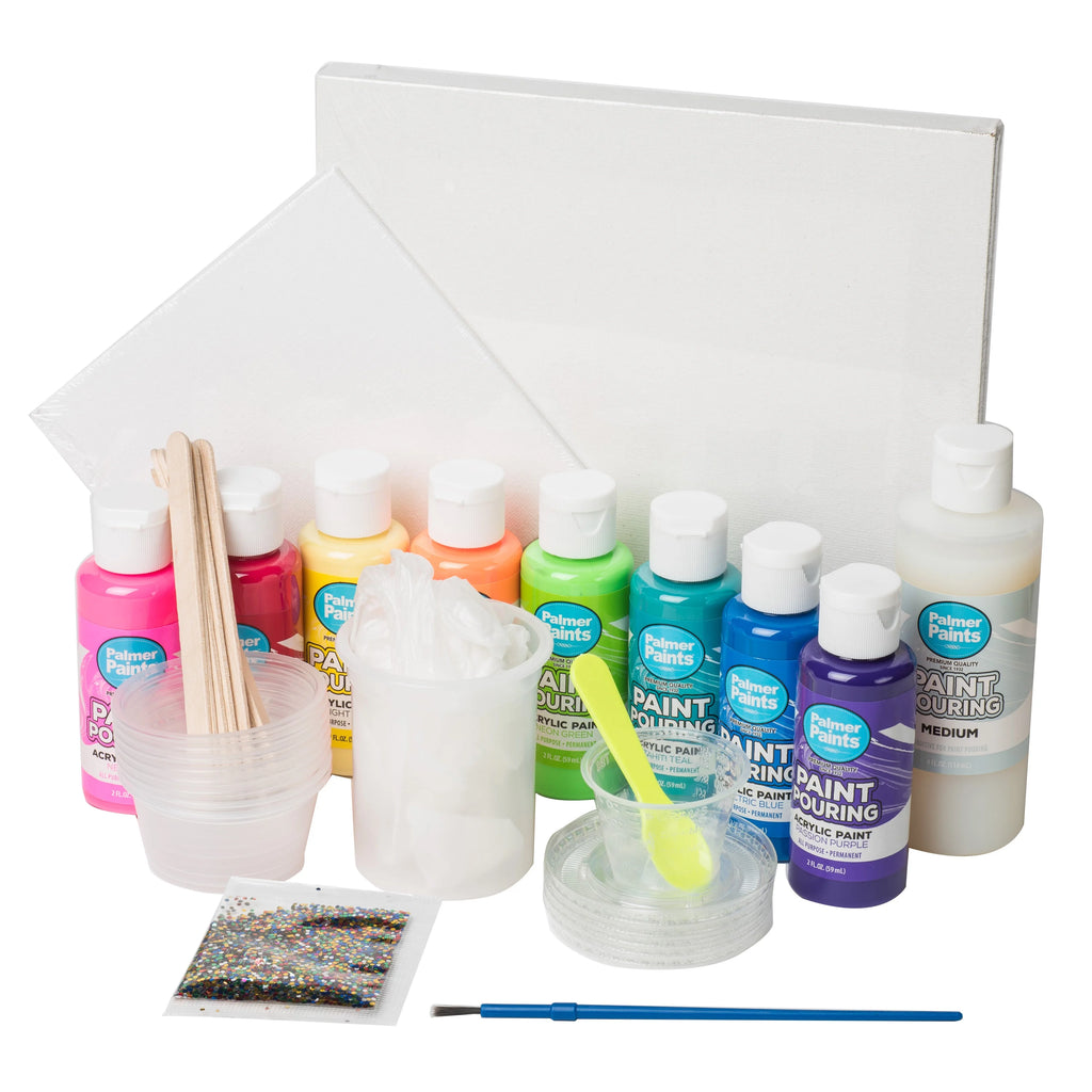 Rainbow Twist Acrylic Paint Pouring Art Activity Kit K20313