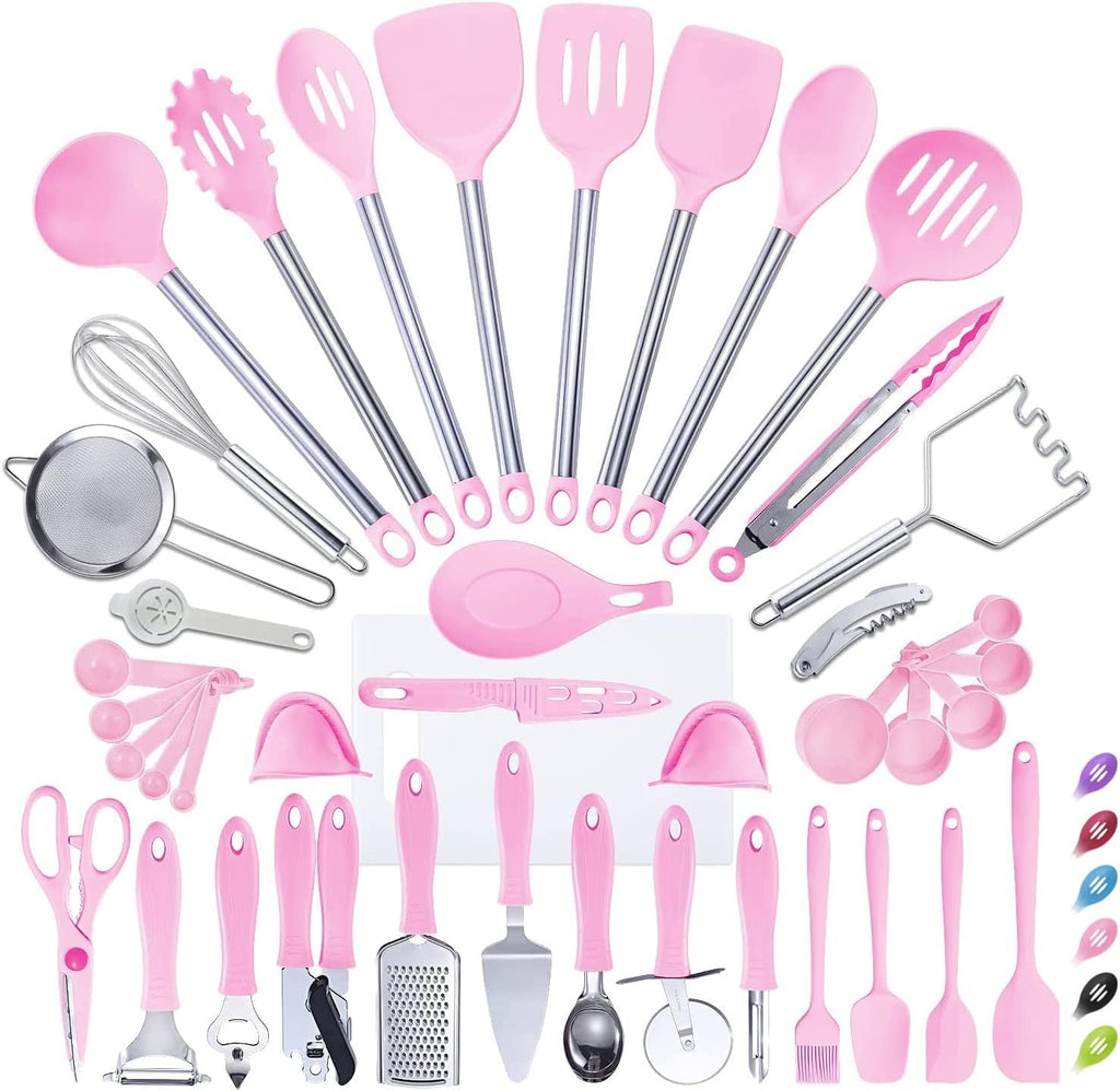 42Pcs Nylon Non-Stick Cooking Utensils Set W28982
