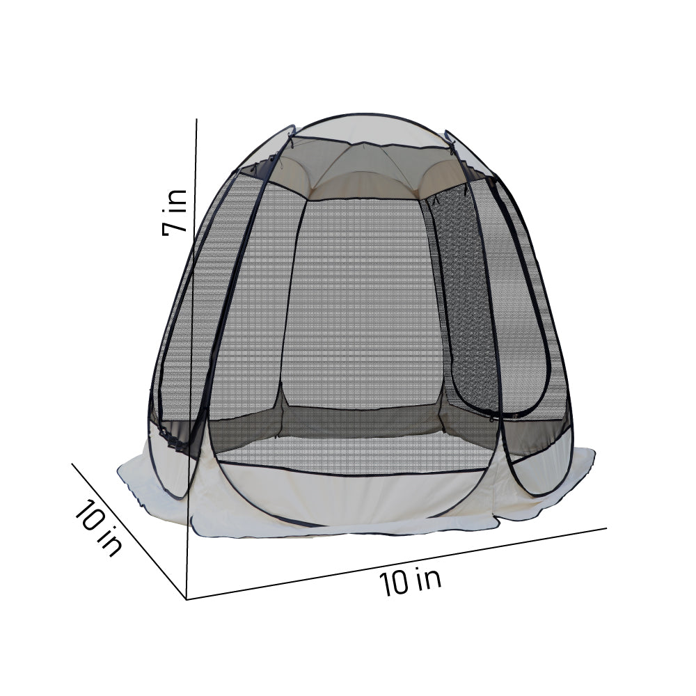 Pop Up Gazebo Tent With Screen Mesh Q36870