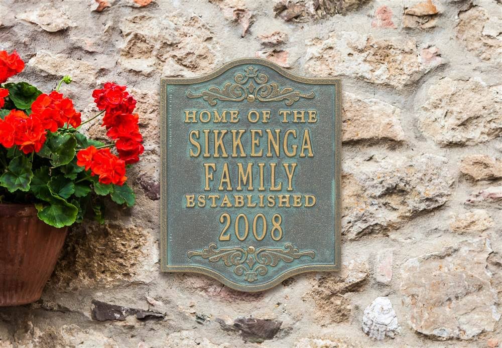 Bronze Verdi Anniversary Wedding Plaque E93934
