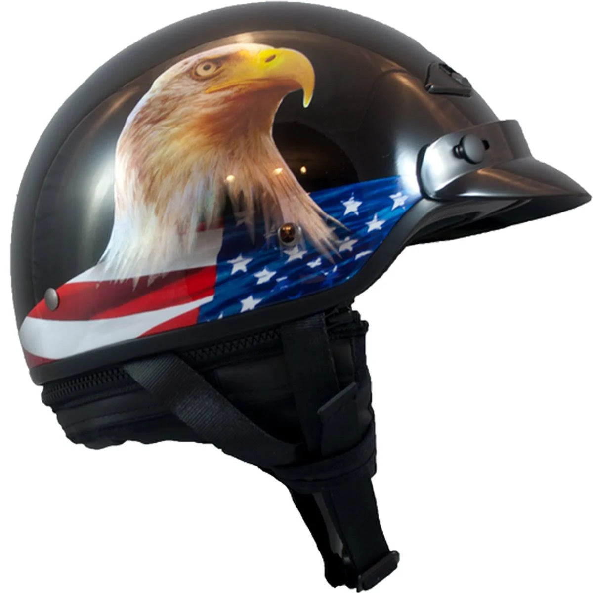 Black Adult Cruiser Helmet F8985