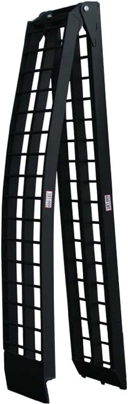 Folding Arch Ramps, Aluminum Frame, 600 LB Capacity, Safety Straps T33877