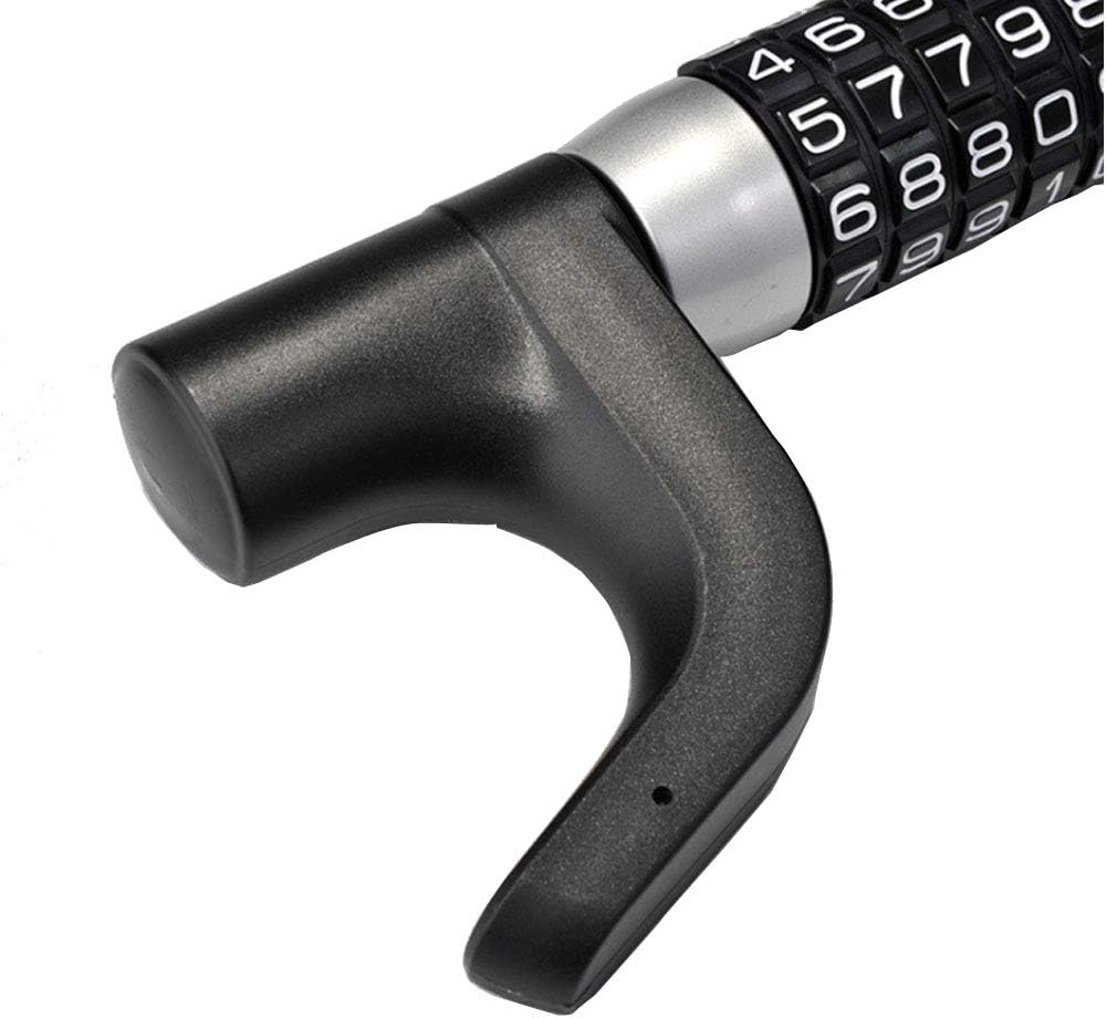 Steering Wheel Lock 5 Digit Combination Anti-Theft Extendable Double Hook D8827