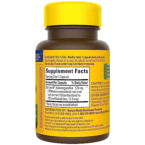 Ashwagandha Capsules 125mg, 60 Capsules (Pack of 2) I2135