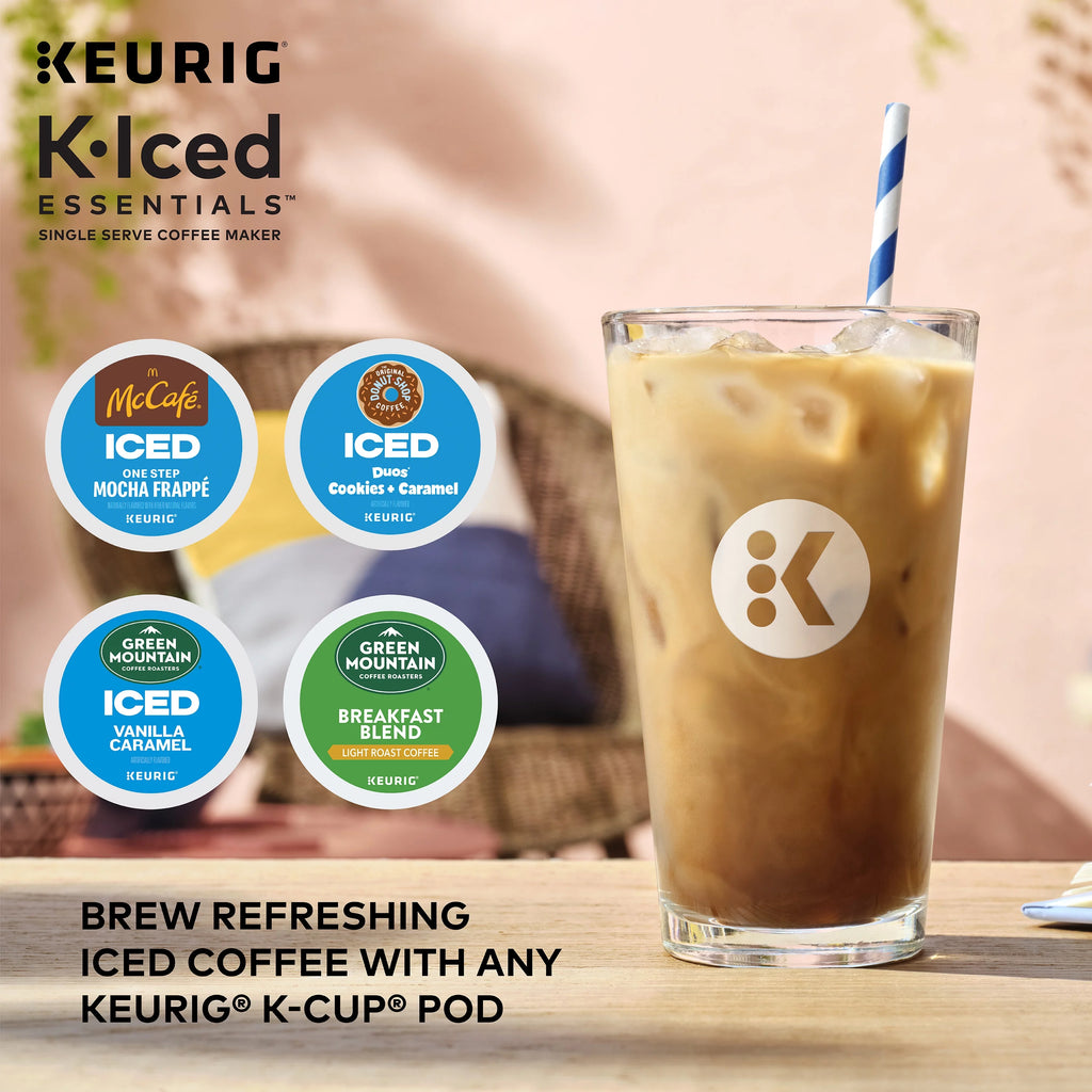 Gray Iced and Hot Single-Serve K-Cup Pod Coffee Maker G48657