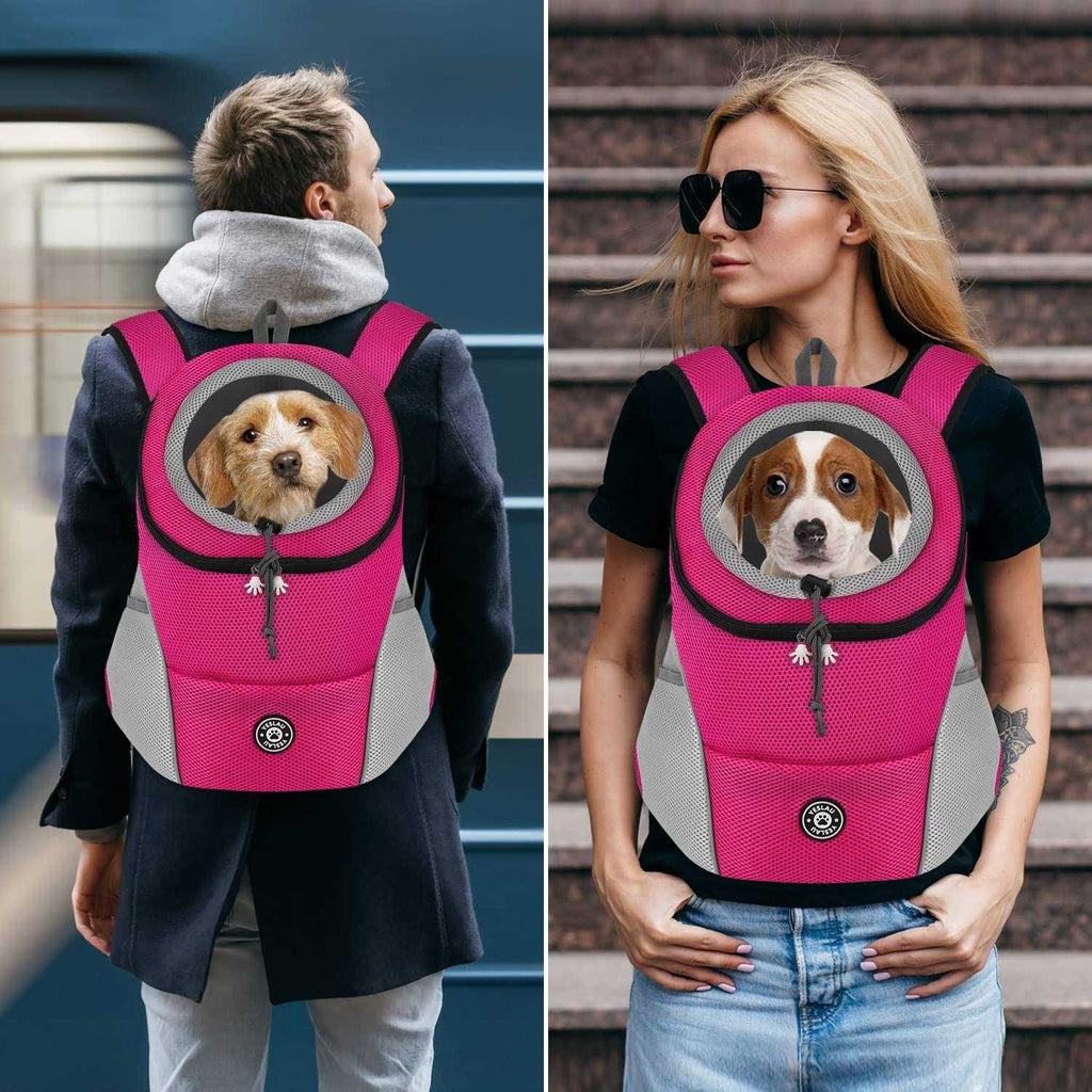 Dog Backpack Carrier Pet Carrier for Small Medium Dogs Breathable Adjustable with Reflective Strips N238