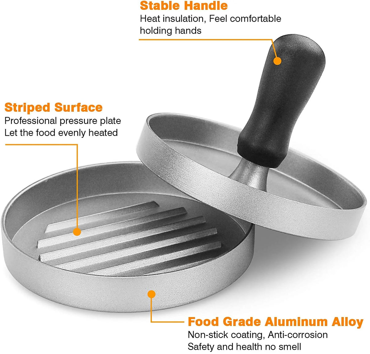 Griddle Tool Set Flat Top Grill Accessories Kit with 304 Melting Dome Lid, Spatulas, Scraper, Egg Rings, Burger Press Carrying Bag & Squirt Bottles G350