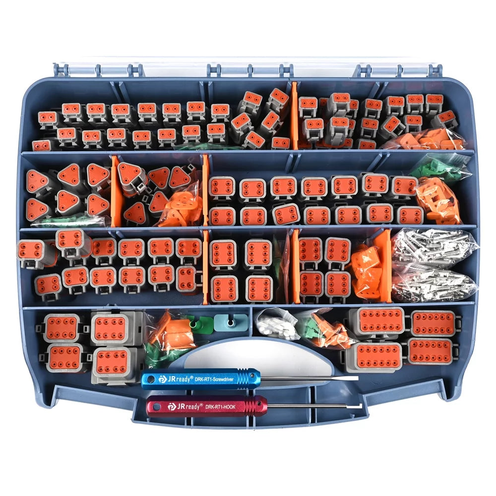 Gray Automotive Electrical Connector Kit with Removal Tool, 604 PCS M597