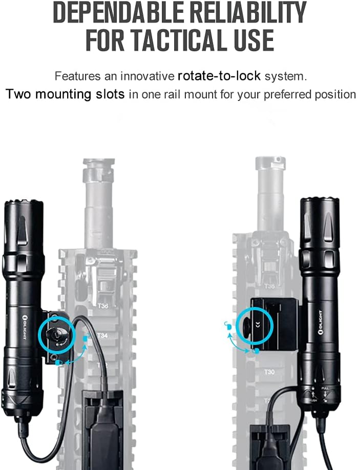 2000 Lumens Rechargeable Tactical Flashlight with Remote Pressure Switch Y602