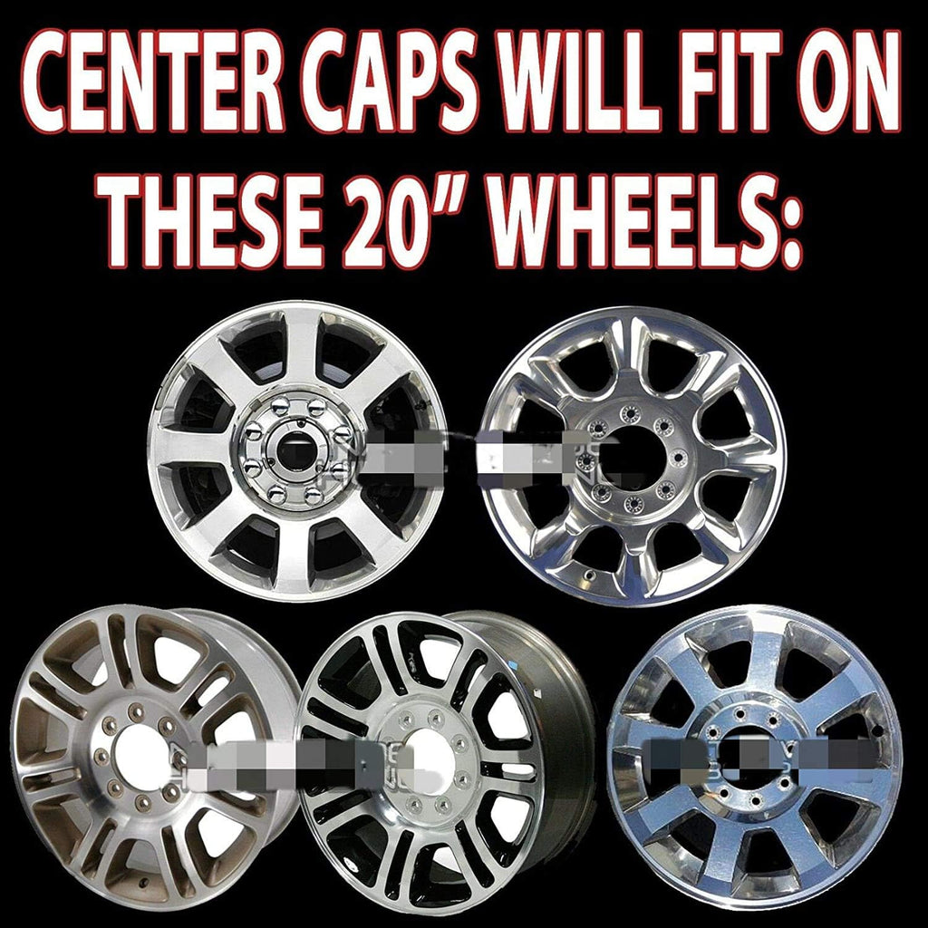Chrome 8 Lug Wheel Center Hub Caps W667