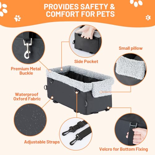 Raised Dog Booster Seat with Metal Frame L18413