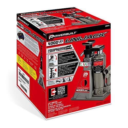 3 Ton Bottle Jack and Jack Stands with 6000 Pound Capacity R911