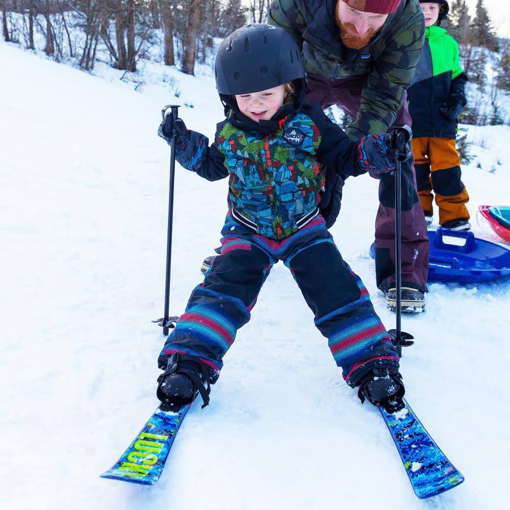 Plastic Skis with Poles 70 cm W6118