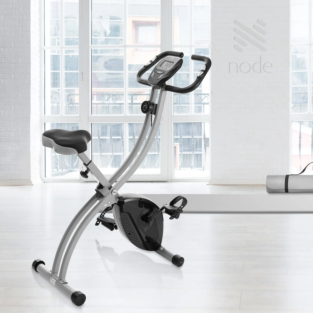 Folding Upright Stationary Exercise Bike with Magnetic Resistance L520