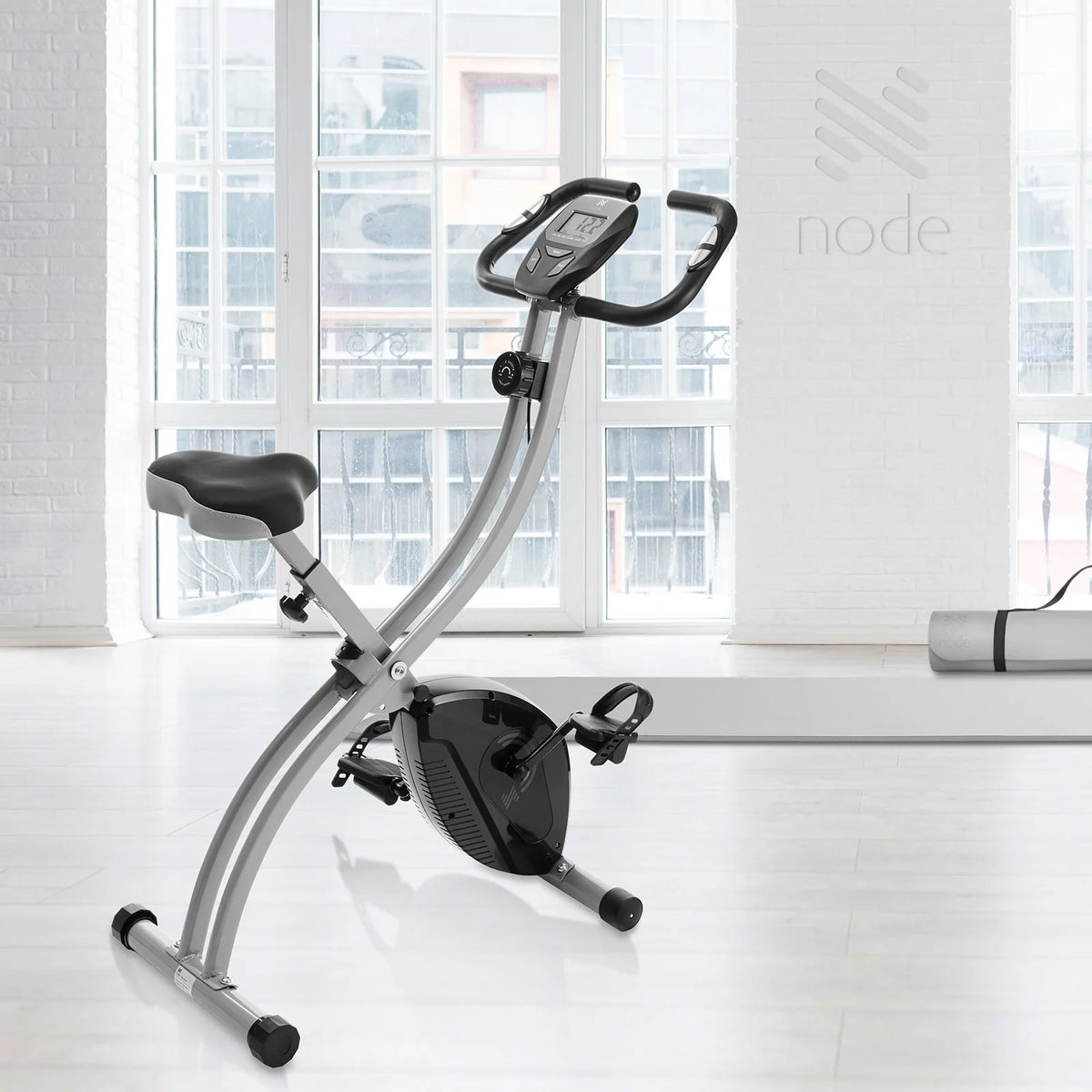 Folding Upright Stationary Exercise Bike with Magnetic Resistance L520