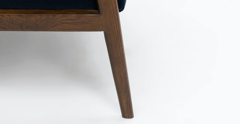 Blue Fabric Accent Armchair U613355