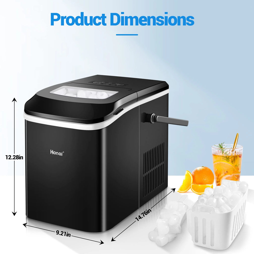 Portable Ice Maker with Ice Scoop and Basket G171