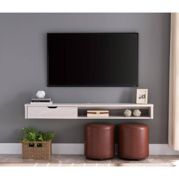 White Oak Wall Mounted TV Console K940495