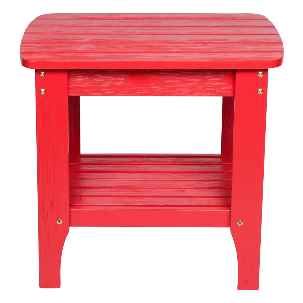 Lime Green Cedar Wood End Table H9589