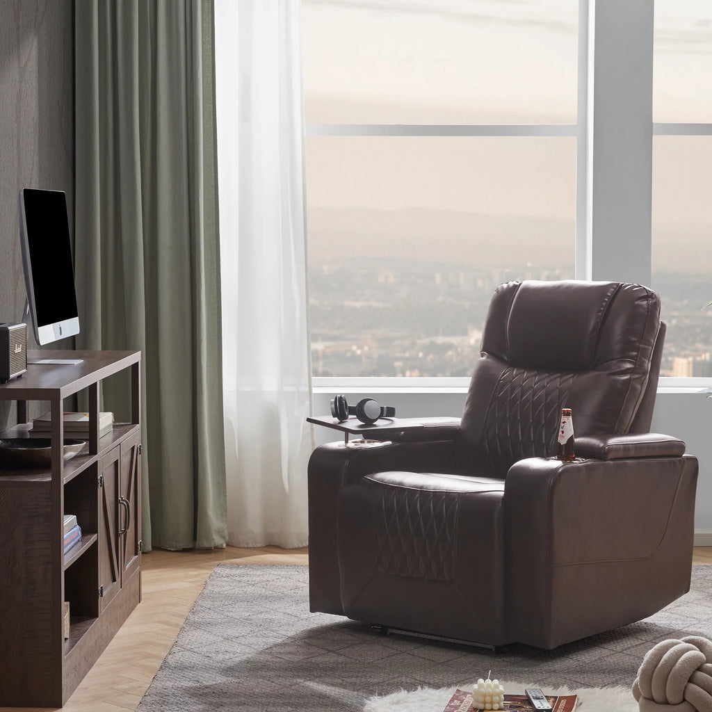 Power Motion Recliner with Cup Holders and USB Charge Port G148