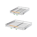 Stainless Steel Adjustable Width Pull Out Drawer Cabinet Organizer 1 Pack X7997
