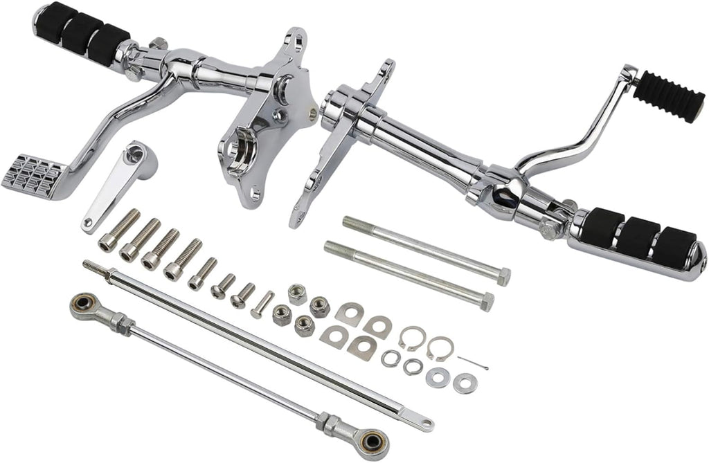 Forward Control Foot Pegs Complete Kit Levers & Linkages Black S214395