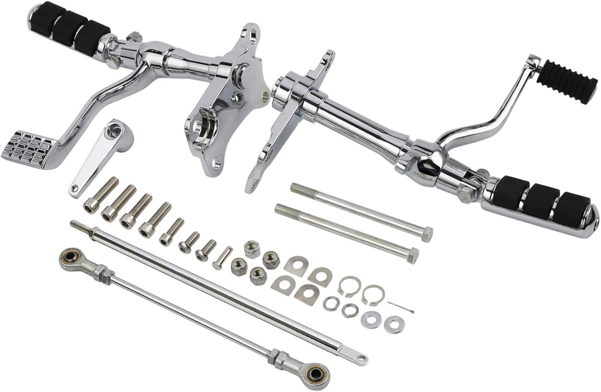 Forward Control Foot Pegs Complete Kit Levers & Linkages Black S214395