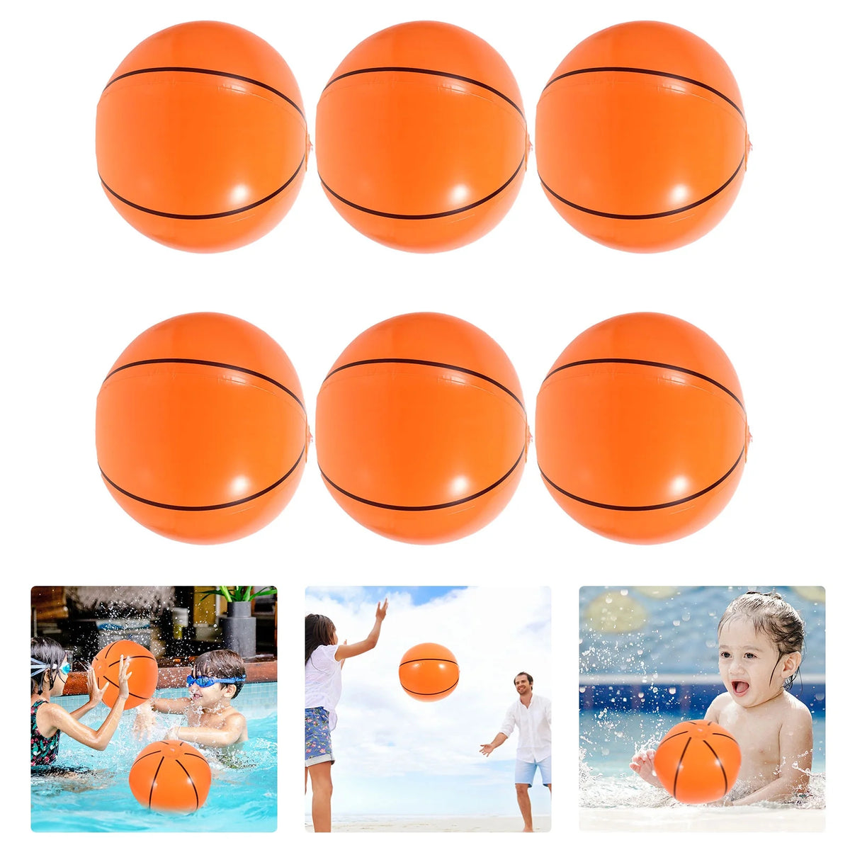 2 Sets of Inflatable Sports Balls Toys M6032