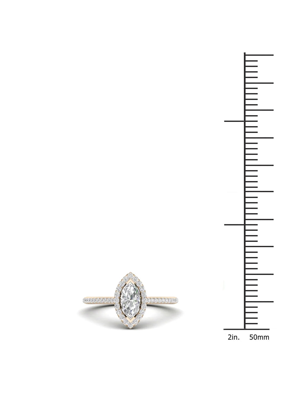 10k Yellow Gold Halo Ring Z39841
