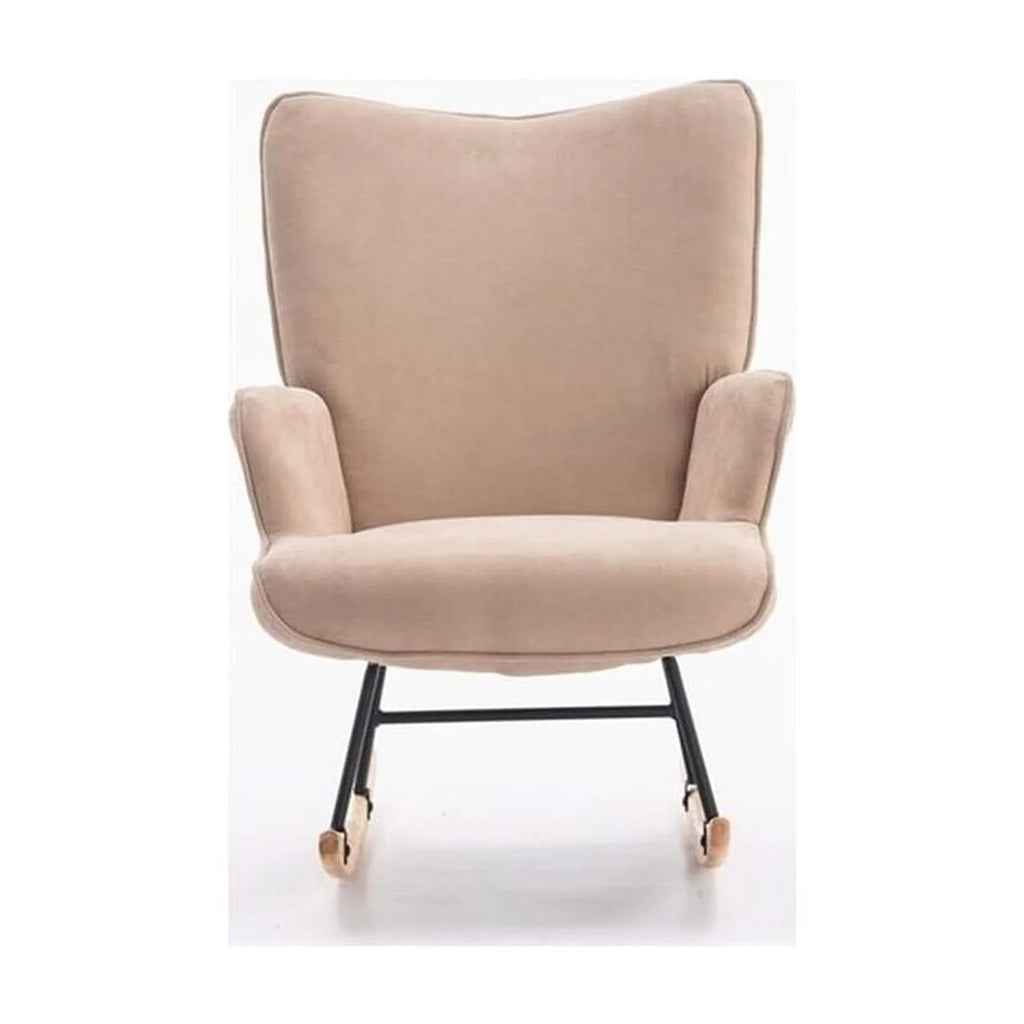 Beige Fabric Rocking Chair K680