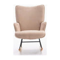 Beige Fabric Rocking Chair K680