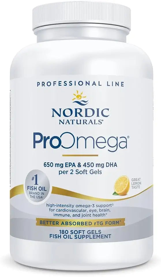 Lemon Flavor 180 Soft Gels 1280 mg Omega-3 Fish Oil N56880