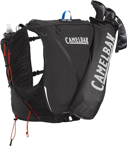 Black Large Racing Vest with Soft Flask Hydration S6581