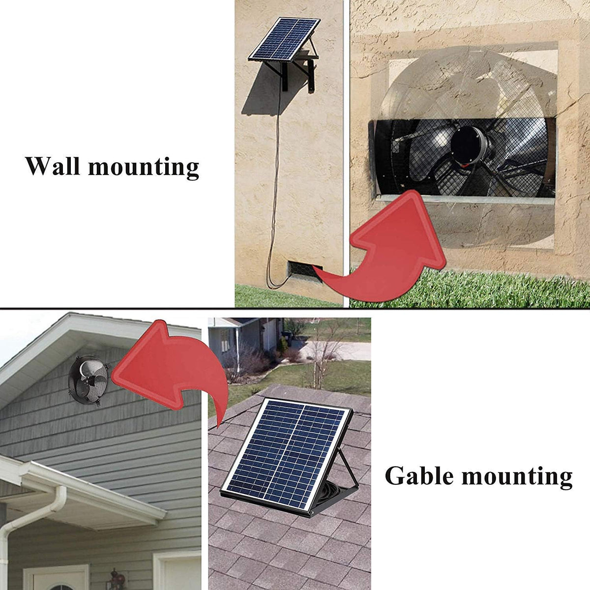 Solar Powered Exhaust Fan with Thermostat A331