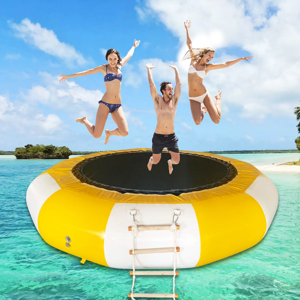 10Ft Inflatable Water Trampoline Bounce Swim Platform W773