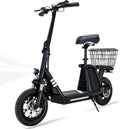 400W Motor 12" Pneumatic Tire Foldable Electric Scooter with Seat I349
