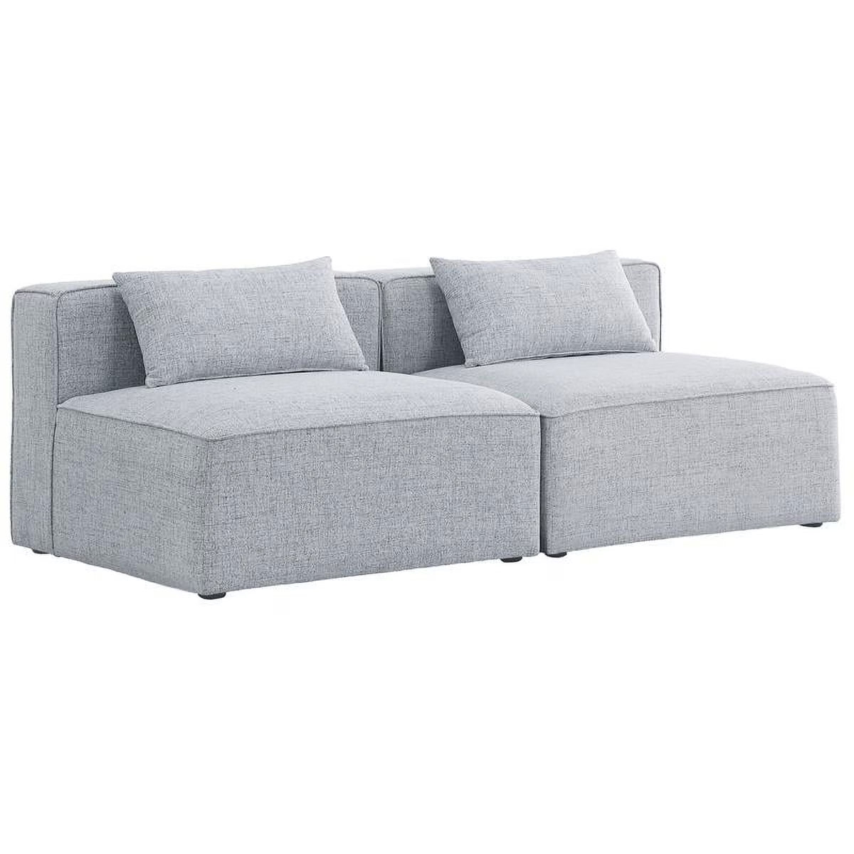 Grey Linen Modular Sofa J571274