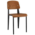 Walnut & Black Dining Side Chair N882